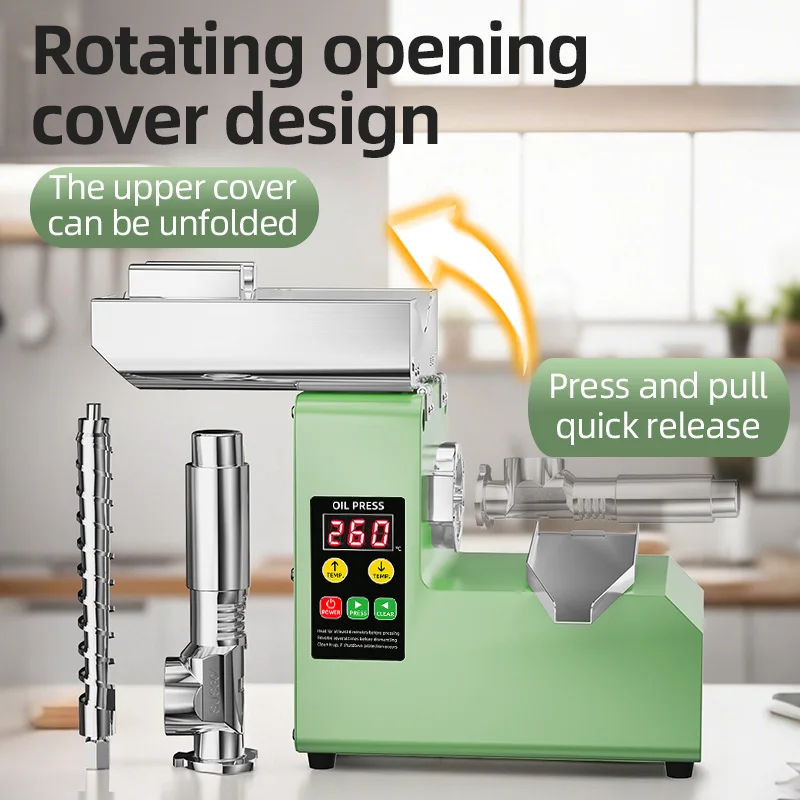 Professional Cold/Hot Oil Press Machine for Home/Commercial Use, Multi-Function, High Efficiency, CE , Fast Delivery