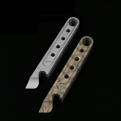 127mm Burnt Titanium Alloy Crowbar  High Hardness Multifunctional Bottle Opener Pocket Pry Bar Nail Puller EDC Tacticals Tool Ca