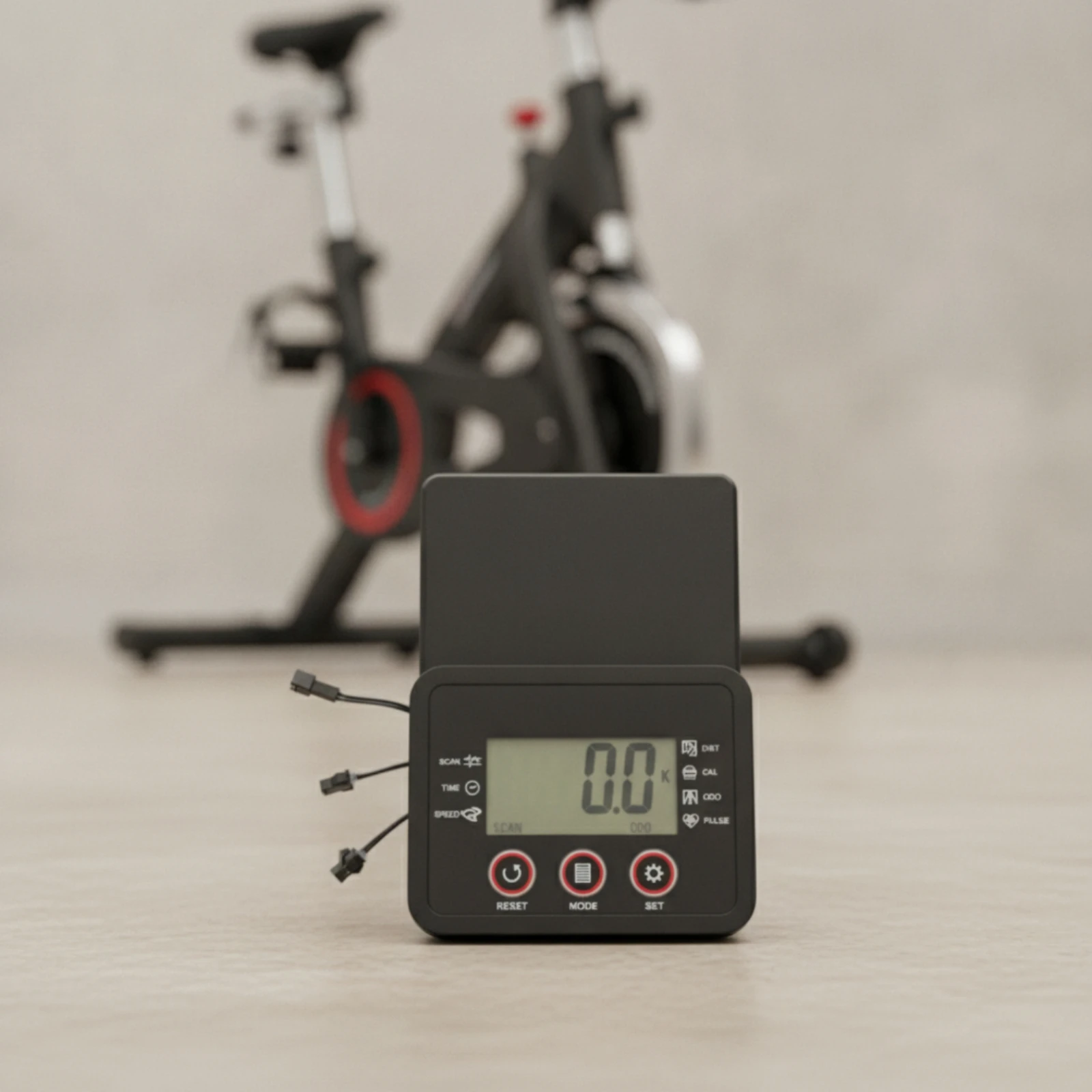 Fitness Bike Instrument Console Compact LCD Speedometer Odometer Replacement Console Lightweight for Cyclists, Indoor Cycling view 5