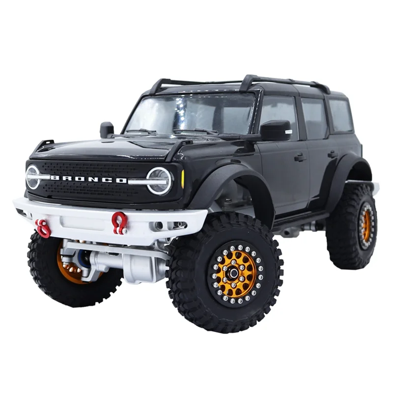 طقم هيكل بإطار معدني مجمع لملحقات أجزاء ترقية السيارة الزاحفة TRX4M TRX4-M Bronco 1/18 RC، أحمر