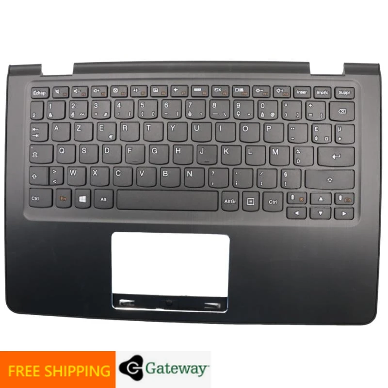 FR French Keyboard Black Upper Case Palmrest Shell Cover For Lenovo Yoga 300 11IBR 11IBY Flex 3 1120 1130 5CB0J08346