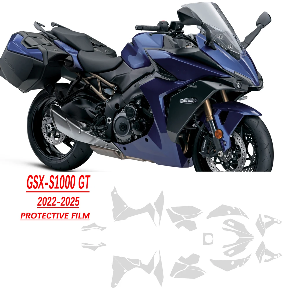 For SUZUKI GSX-S1000 GT 2025 TPU Motorcycle Paint Protection Film GSX-S1000 GT Anti-scratch Fairing Protection 2022-2025