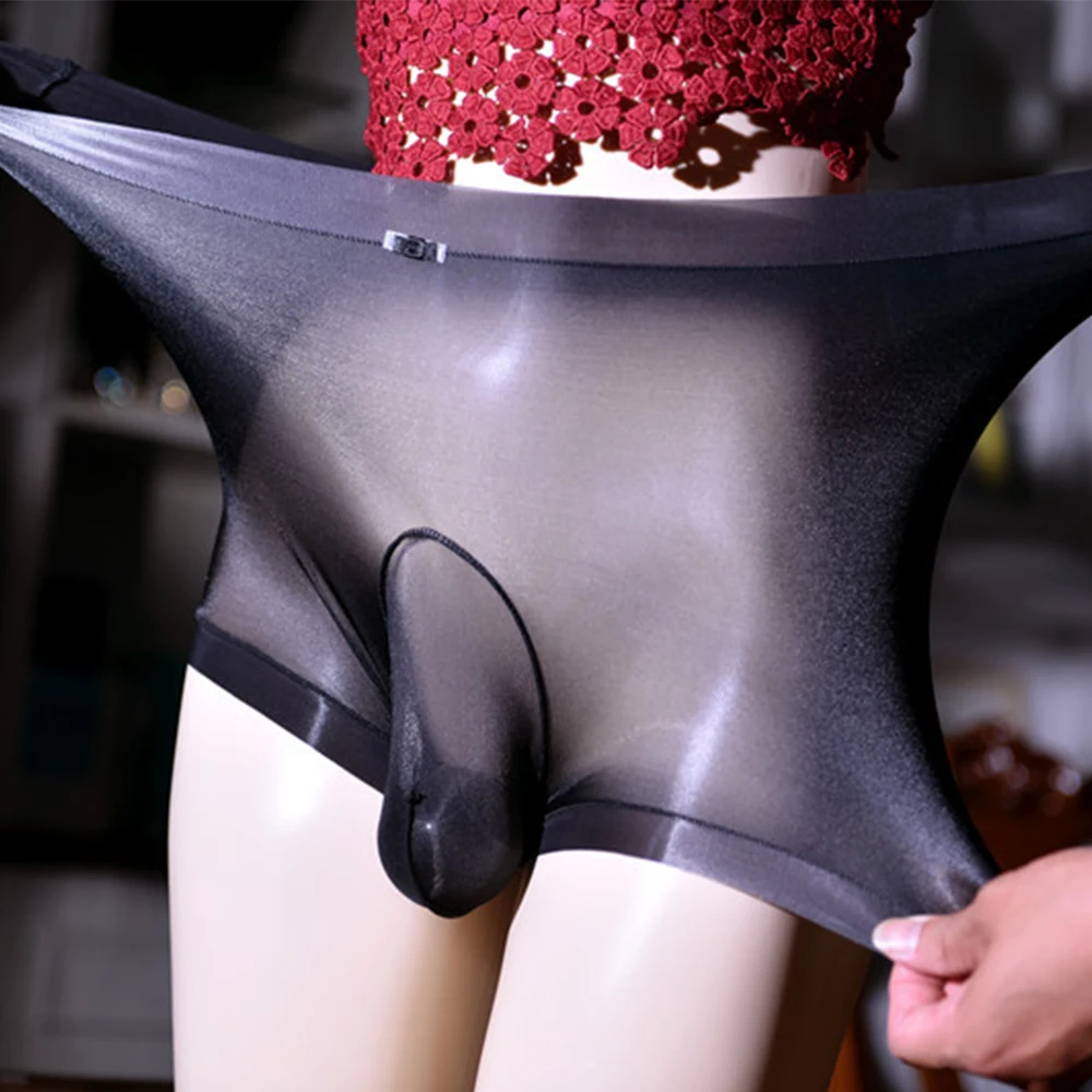 Короткое нижнее белье для мужчин, U-образная выпуклая сумка, ультратонкие трусы, мужские сексуальные плавки, дышащие трусы