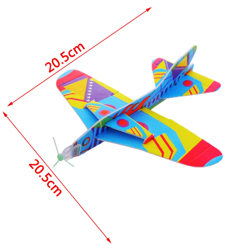 1Pc Magic roundabout combat aircraft foam paper airplane model toys for children