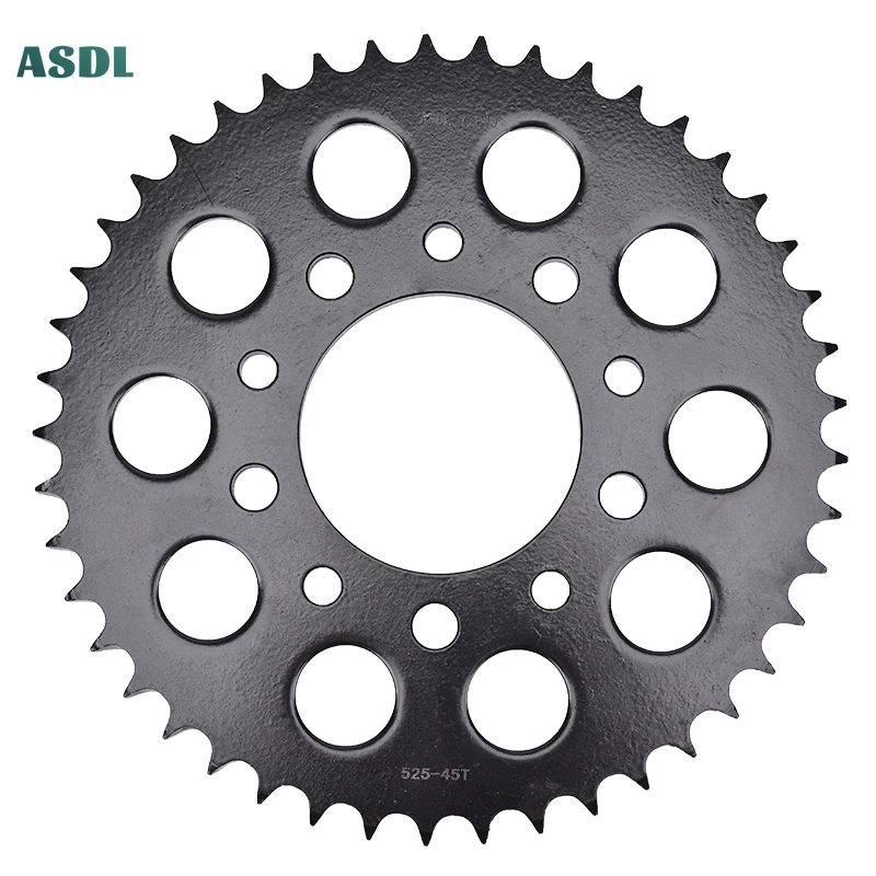 

525 45T Motorcycle Rear Sprocket for Honda CB400 F3S CBR400 FF NV400 Steed400 NC26 VF400 F2E VFR400 NV600 XRV750 RD04 RD07 93-03