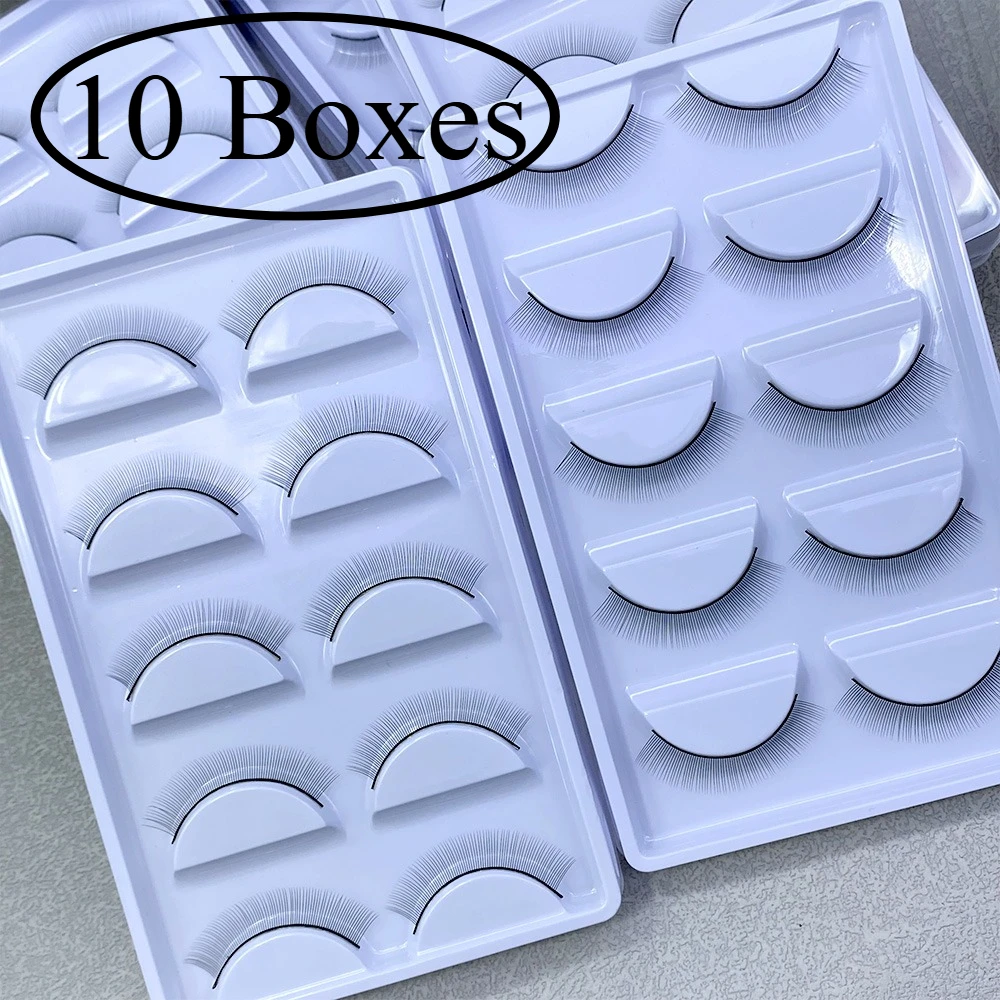 10 Dozen Training Wimpers 50 Paar Wimperverlenging Praktijk Enten Natuurlijke Valse Wimpers Voor Beginner Makeup Tools