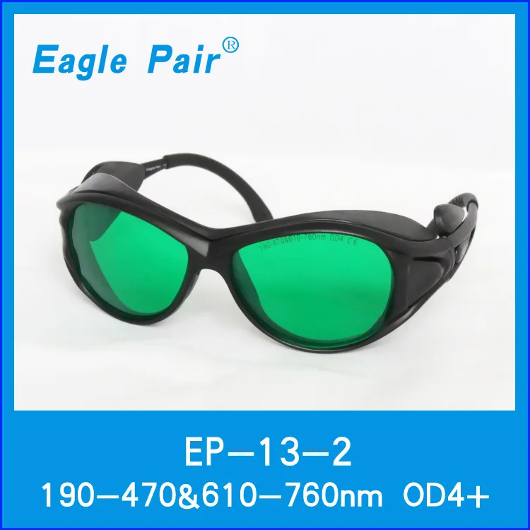 

Wide-spectrum goggles, continuous absorption laser goggles