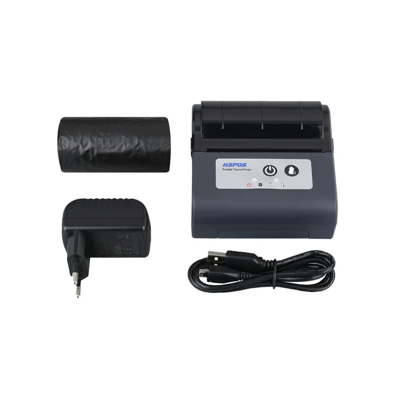 80mm Mobile Label Printer Lightweight Structure 203dpi USB for for Shipping Barcode Task Stock
