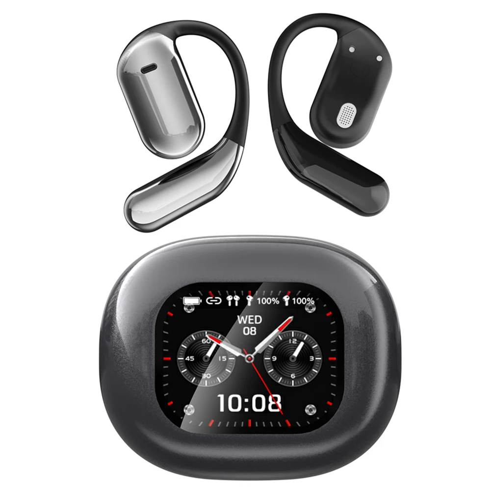 AI ذكي المترجم سماعات الأذن شاشة تعمل باللمس بلوتوث متوافق 5.4 في الوقت الحقيقي AI المترجم سماعات الأذن اتجاهين صوت المترجم