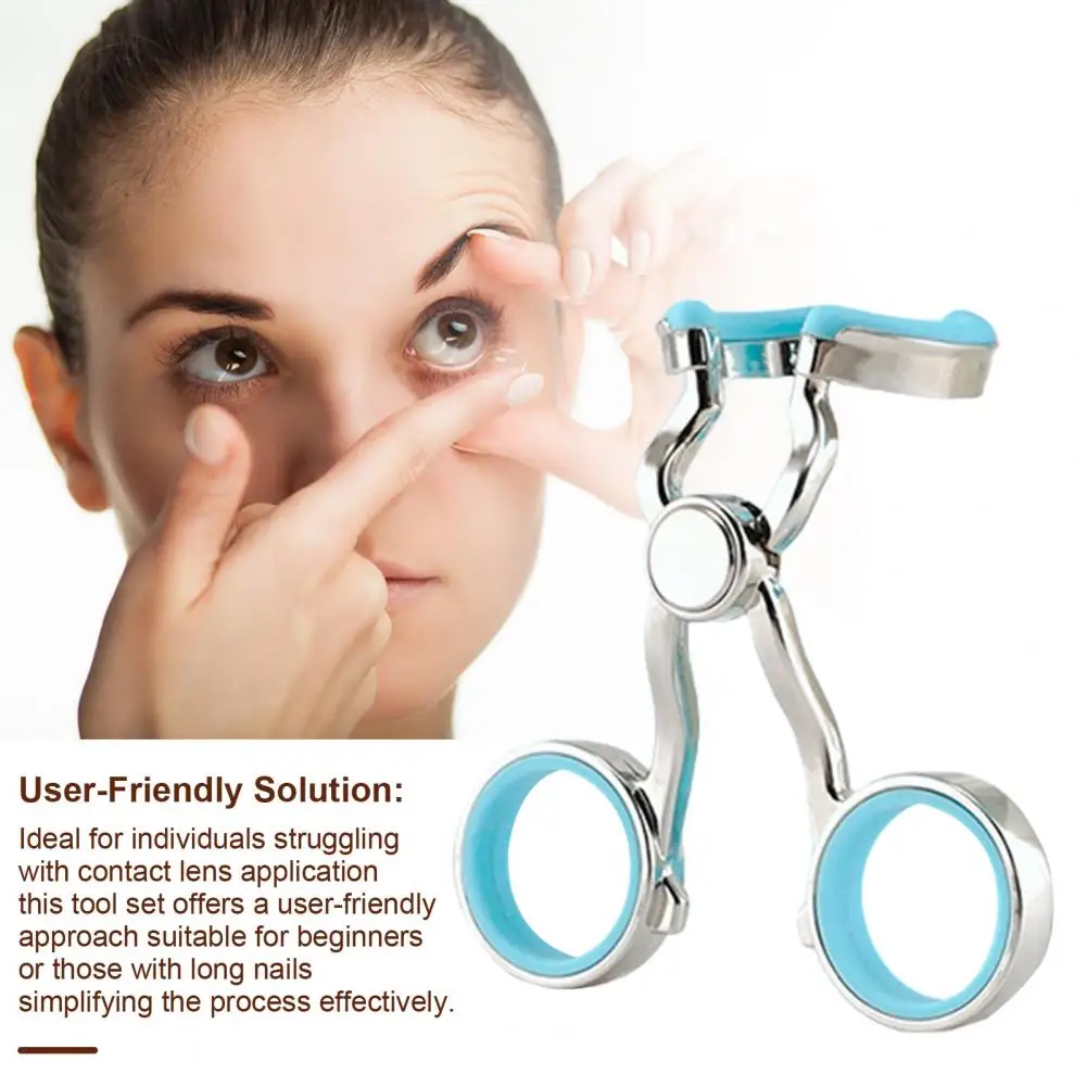 

Contact Lens Applicator Tool With Case Tweezers Insertion Tool Eye Contact Solution Tools Pupil Expander Kit For Easy Contact Le