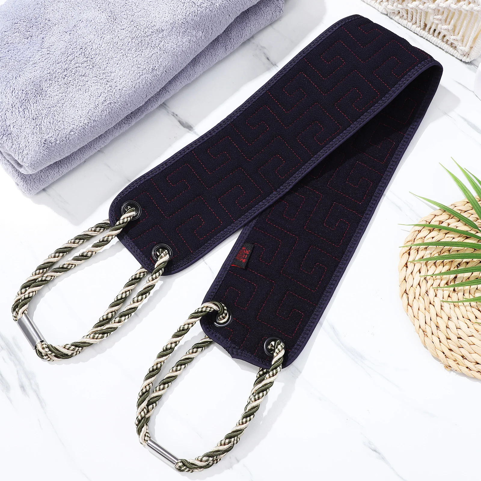 

Exfoliating Back Scrubber Double Sided Bath Washcloth Deep Cleansing Shower Loofah Comfortable Textured Surface Dual