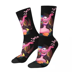 Retro Bing Bong Inside Out Football Socks Polyester Middle Tube Socks for Unisex Breathable