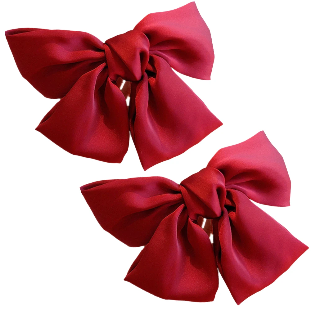 

1pc Large Bowknot Clip Black Durable Fashion Pin For Women Party Accessory Barrette Bobby Pin Hair Jewelry Hair Accessories