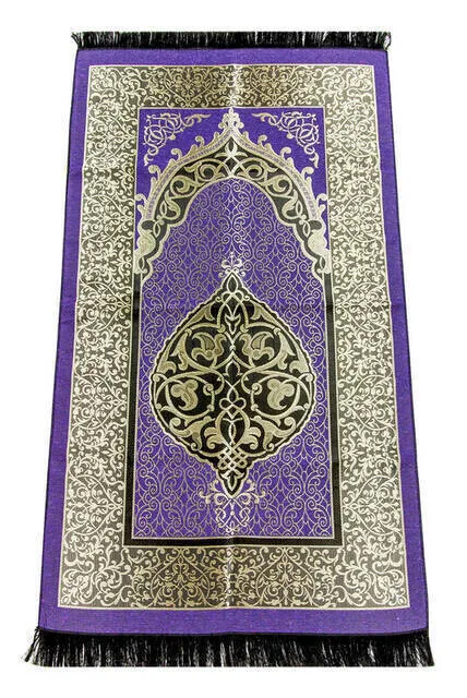 

Economic Ottoman Taffeta Prayer Rug Lilac Muslim Islam Sheet Prayer Mat Holy Quraan Islamic Mats