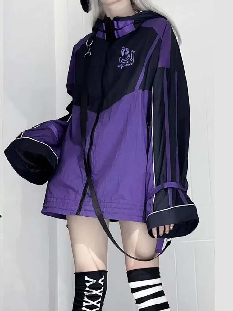 Original Design Mine Mass-produced Sports Coat Women Japanese Loose Slim Cardigan Jacket Student Y2k Long-sleeved Top Leg Warmer