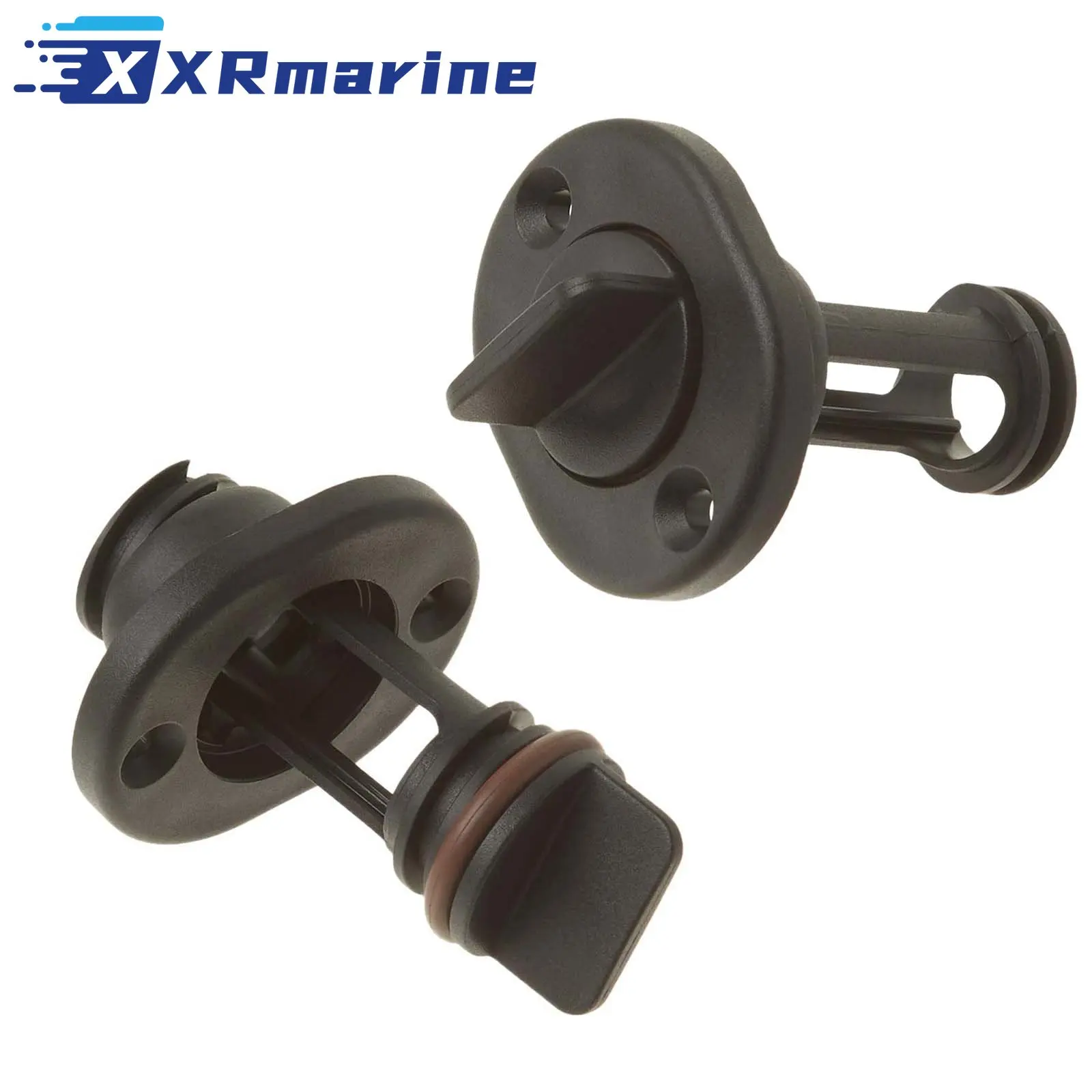 2 PCS Retained Screw Type Nylon Drain Plug for Boats - Fits 1 Inch Diameter Holes