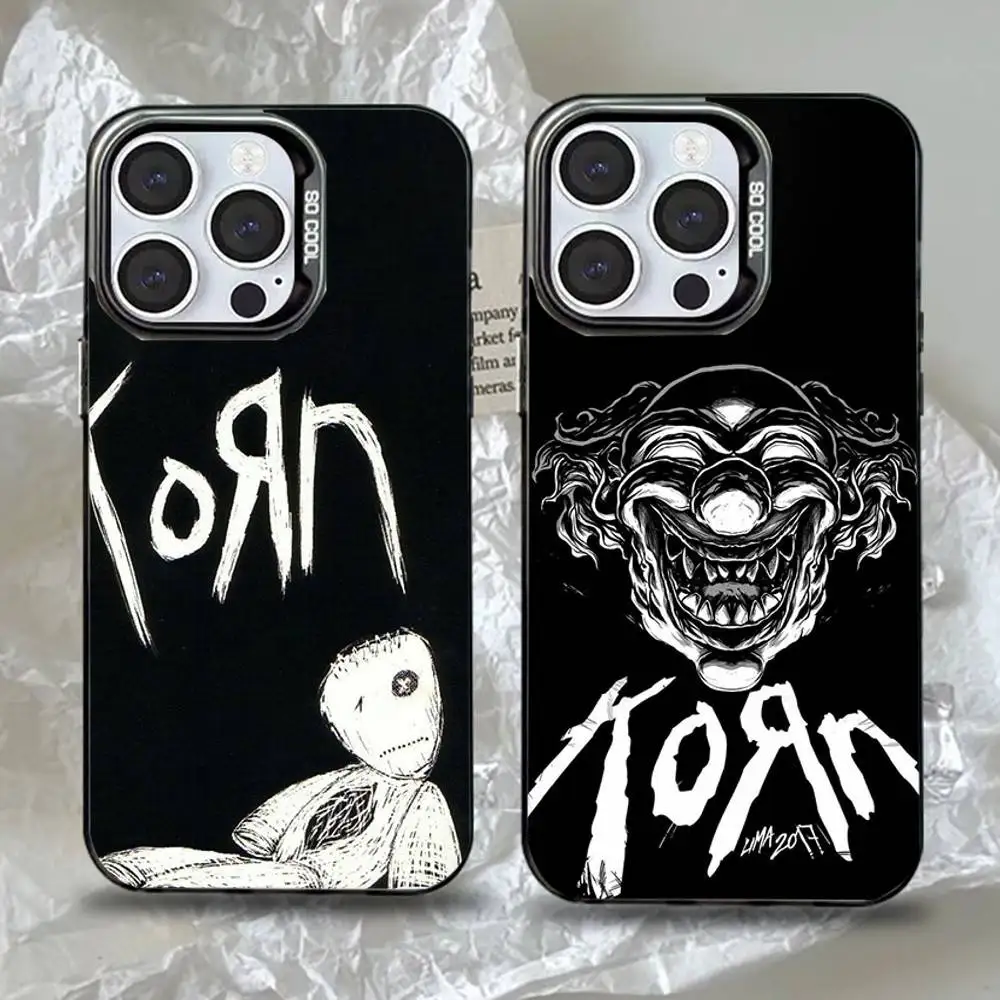 

Rock K-KORN Phone Case For iPhone 16,15,14,13,12,11,Pro,Max,Plus,Mini,XS,SE Anti Fall Black Matte Hard Bumper