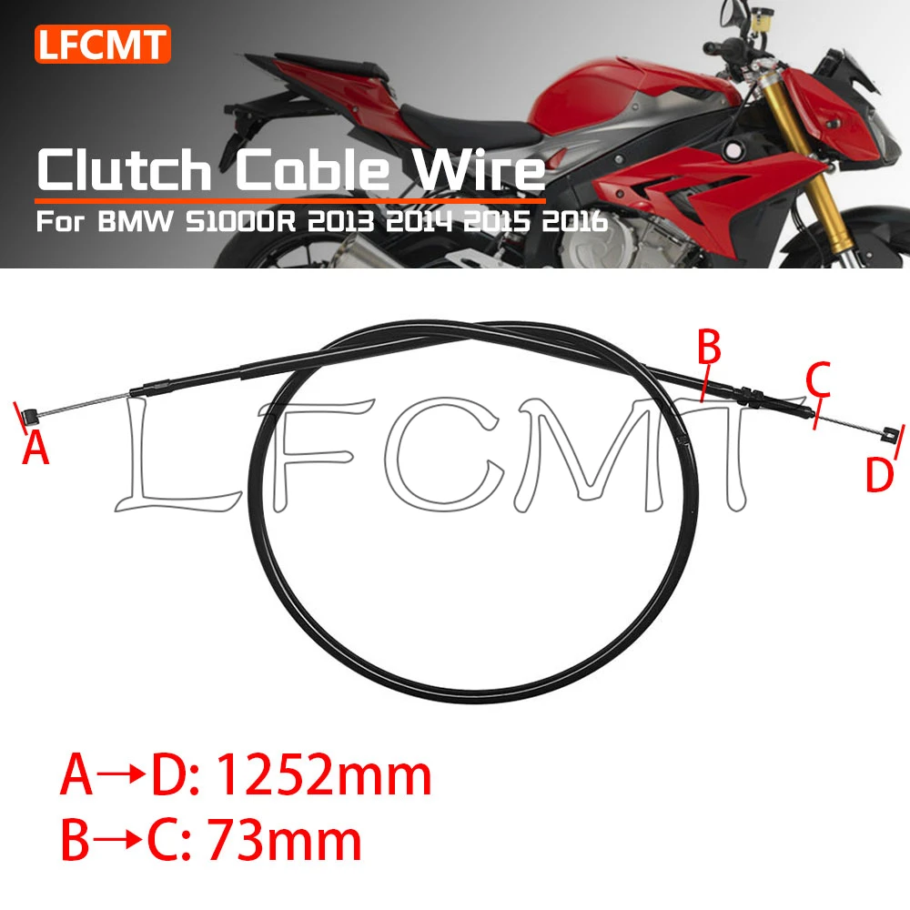 

Fit for BMW S1000R K47 S 1000R 1000 R 2013 2014 2015 2016 Motorcycle Stainless Steel Wire Clutch Cable