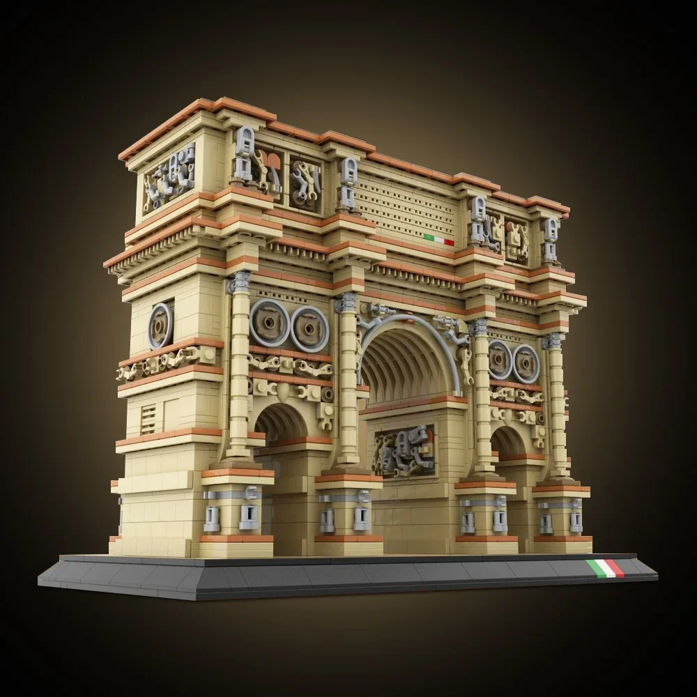 

MOC-214503 Modular Arco di Constantino Building Blocks Model Arch of Constantine Architecture Street View Bricks Assembly Toys