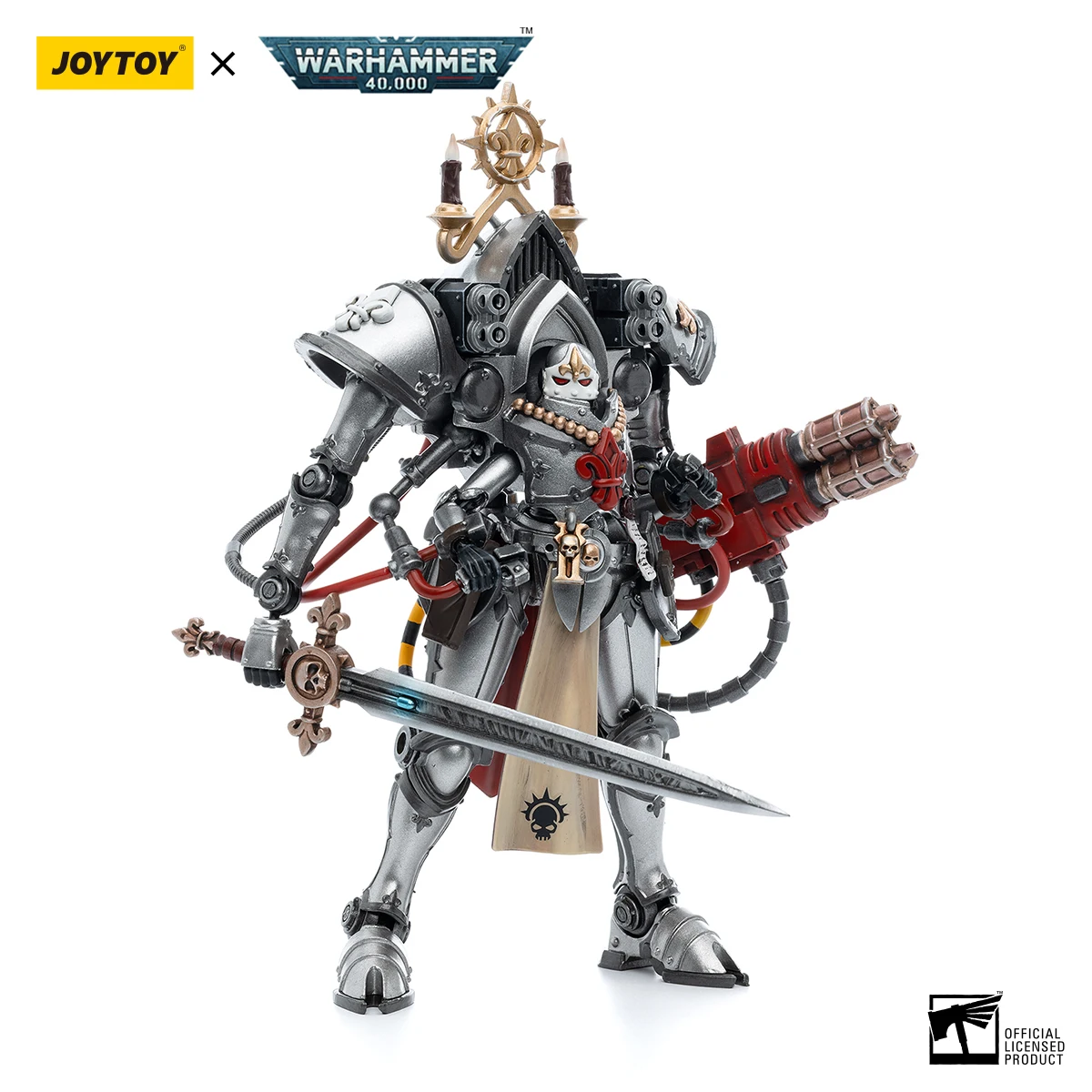 ฟิกเกอร์แอคชั่น TOYVERSE JOYTOY Warhammer 40k ขนาด 1/18 รุ่น Adepta Sororitas Order of the Argent Shroud Paragon Warsuit Sister Collaen