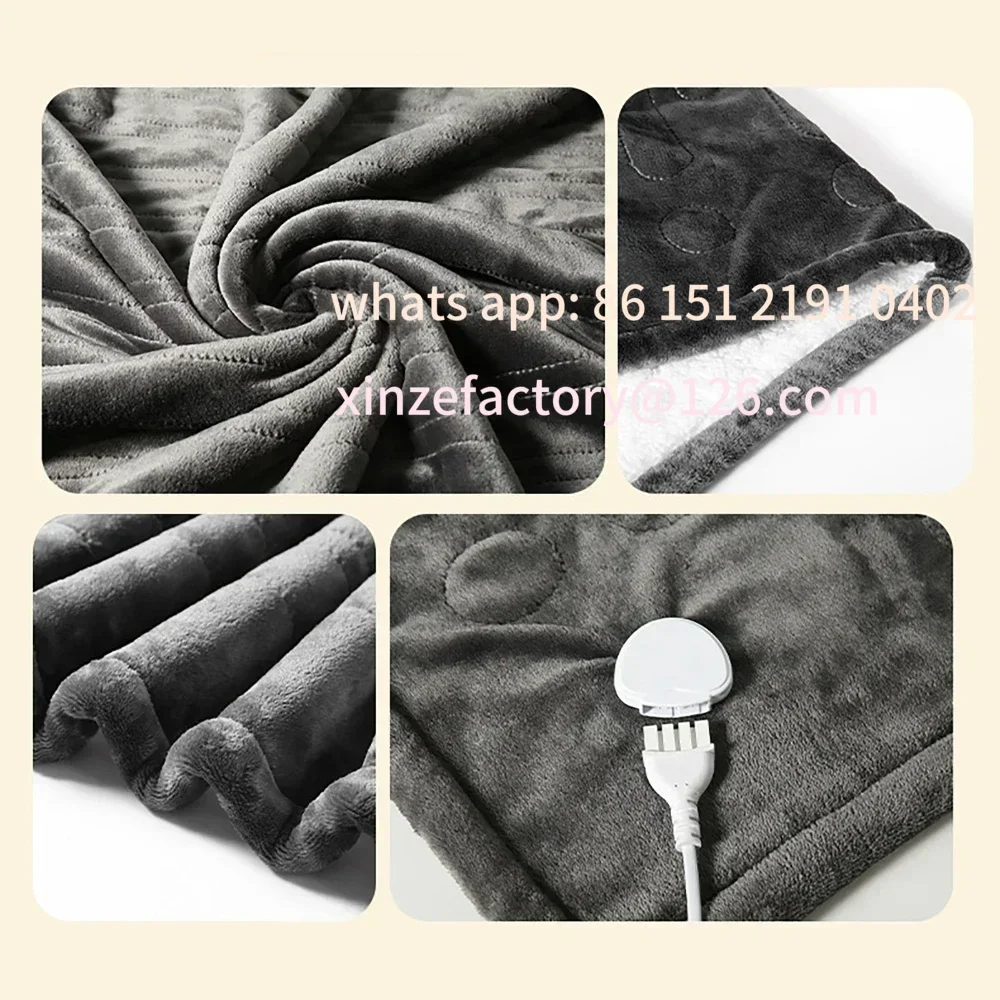 

Customizable Heated Blanket Bed Warmer Soft Nap Throw with 9 Heating Levels &12 Hours auto-Off 5S Fast Heat Up