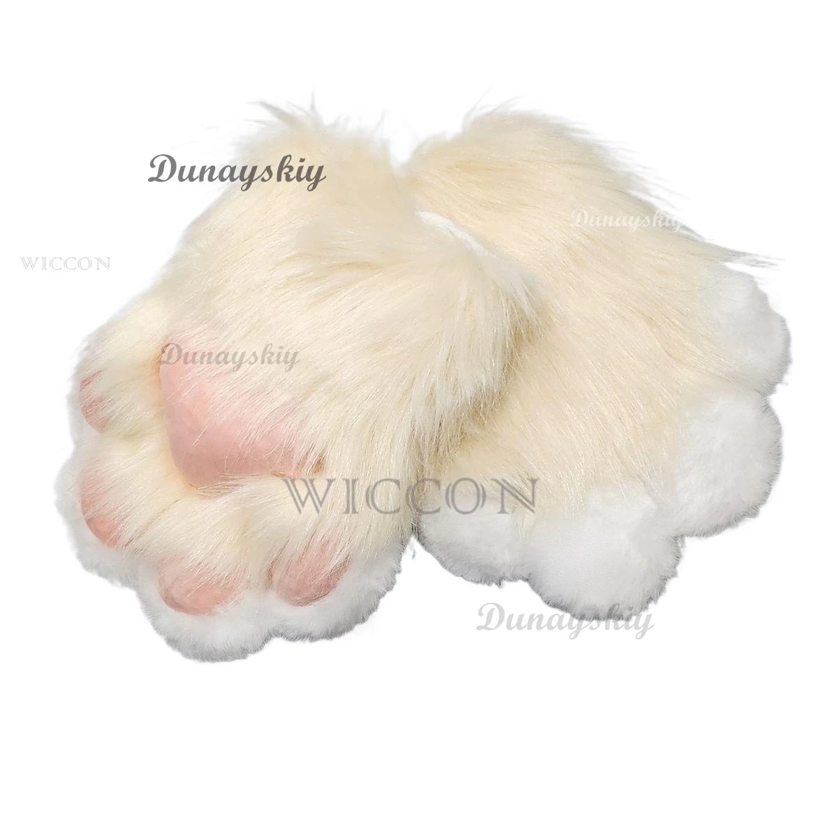 Kawaii Plush Cosplay Costume Furry Color Animal Paw Gloves Cat Girl Gloves Cat Paw Cute Plush Fursuit Finished Product In Stock