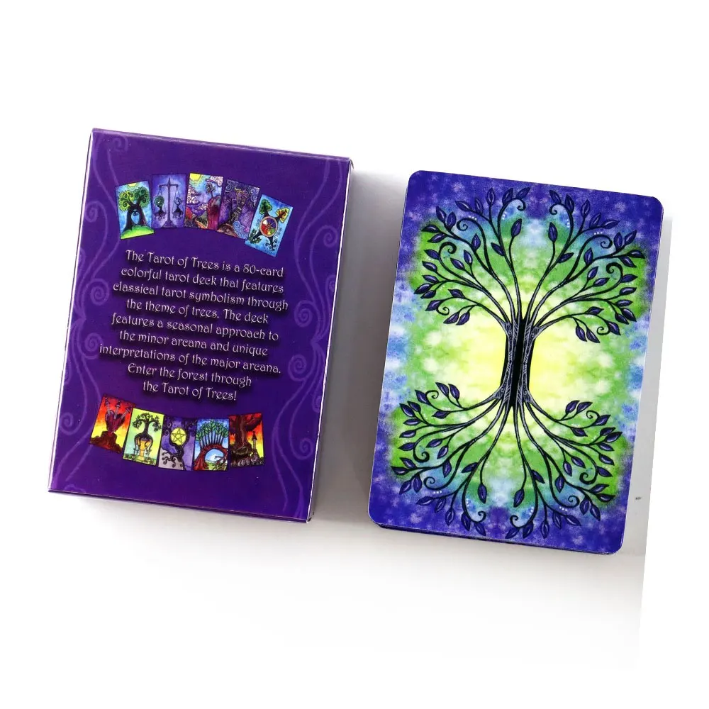 Hot selling The Trees Tarot Card Leisure Fortune Divination Party Entertainment Family gatherings Chess Card Game Tarot