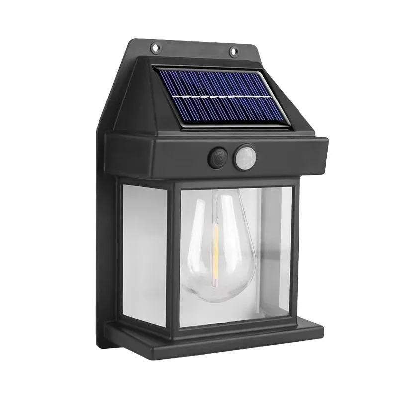 Outdoor Solar Tungsten Wall Light with Motion Sensor IP65 Waterproof LED Safety Light for Patio Outdoor Deck Porch Barn Garage view 6