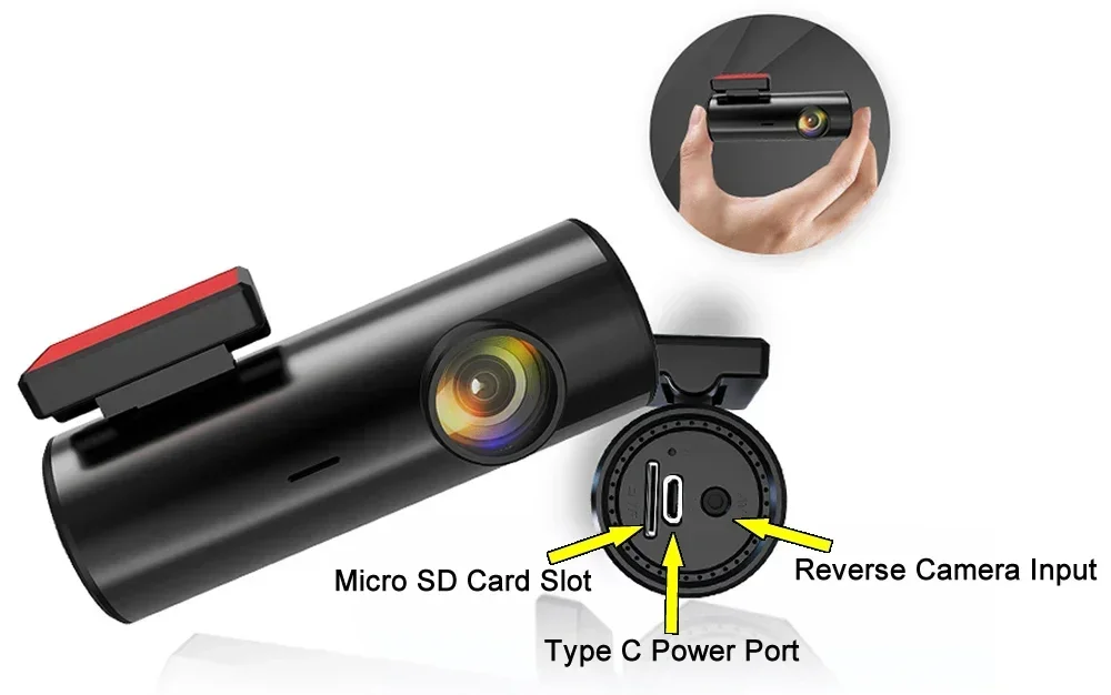 

4K Car Camera Dashcam with HUD Head Up Display Speedometer Front Car Start Alarm ADAS Dual Lens Improve Driving Safety