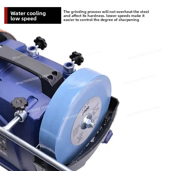 H10 low-speed water-cooled tool electric polishing machine, suitable for household woodworking tools, carving knives, chisels view 3