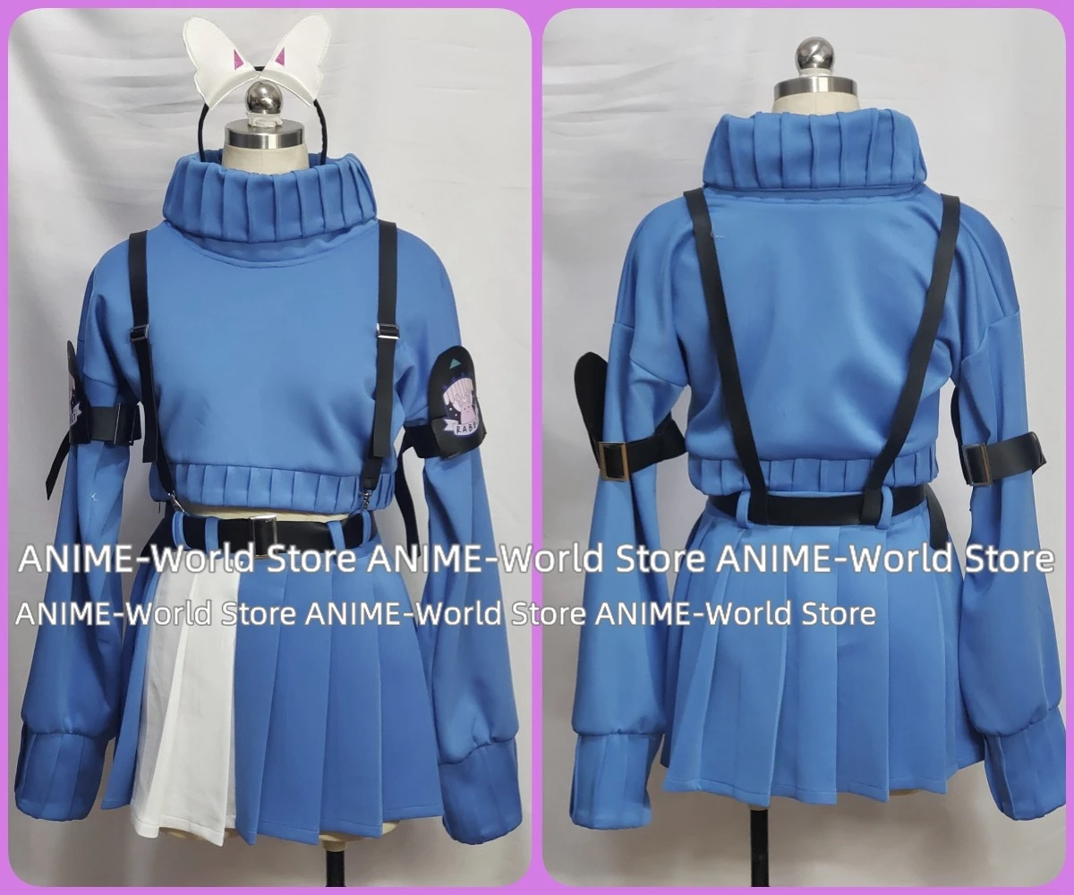 《 Benutzer definierte Größe 》 Spiel blau Archiv Kazekura Moe Cosplay Kostüm Party Anzug Top Röcke Halloween Uniform Anime Kleidung Schuhe Perücke