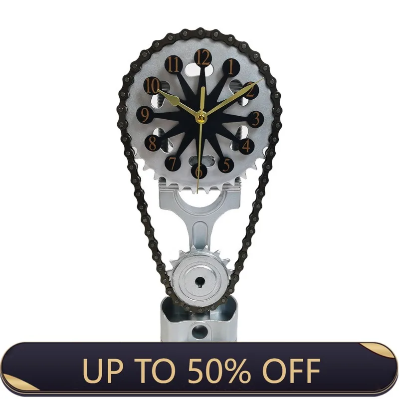 Modern Table Clock Decorative Desk Clocks Luxury Desktop Watch Mechanical Watches Aesthetic Table Accessories Home Decoration