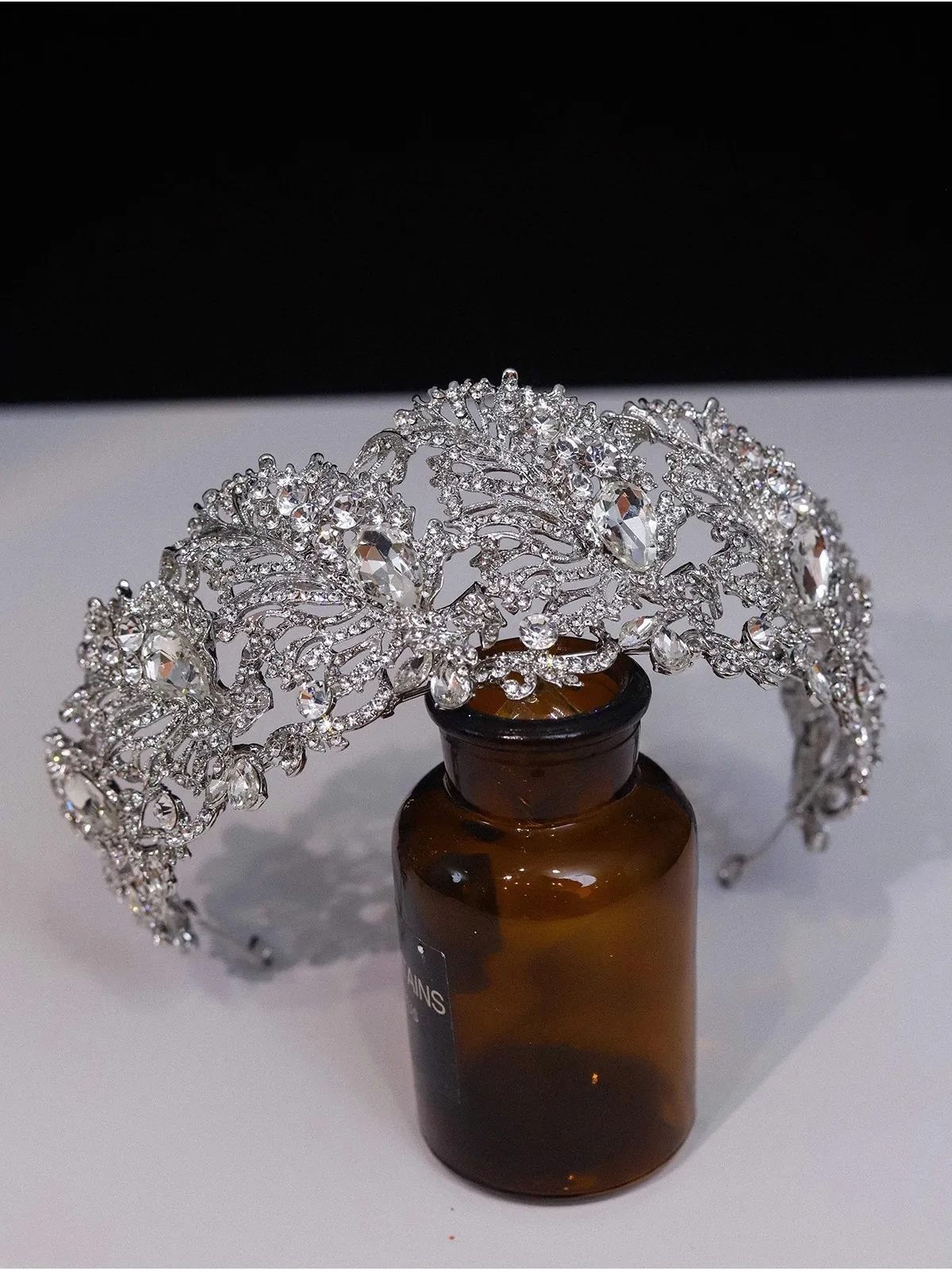 CC Queen Crown Wedding Accessories Bridal Jewelry Leaf Shape Tiaras for Women Engagement Headbands 100% Handmade Coronets AN099