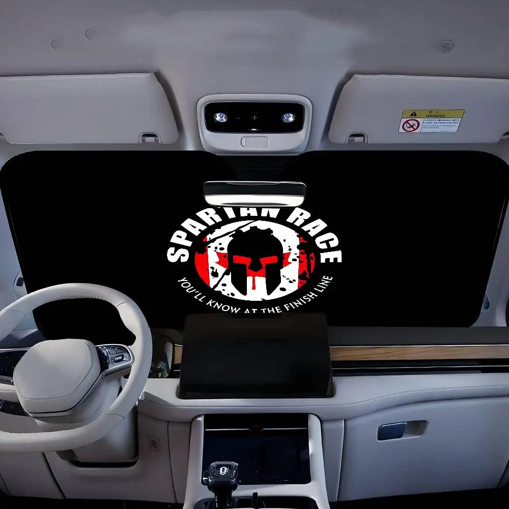 

S-Spartan Molon Labe Sparta Custom Cartoon Anime Car Windshield Sunshade Foldable Sun Blocker Car Window Shades
