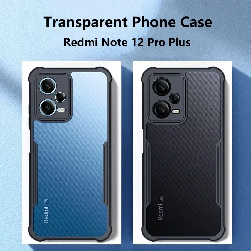 Soft Cover For Redmi Note 12 Pro Plus Case Transparent Phone Case For Xiaomi Redmi Note12 12Pro 5G 4G Funda Shockproof Bumper