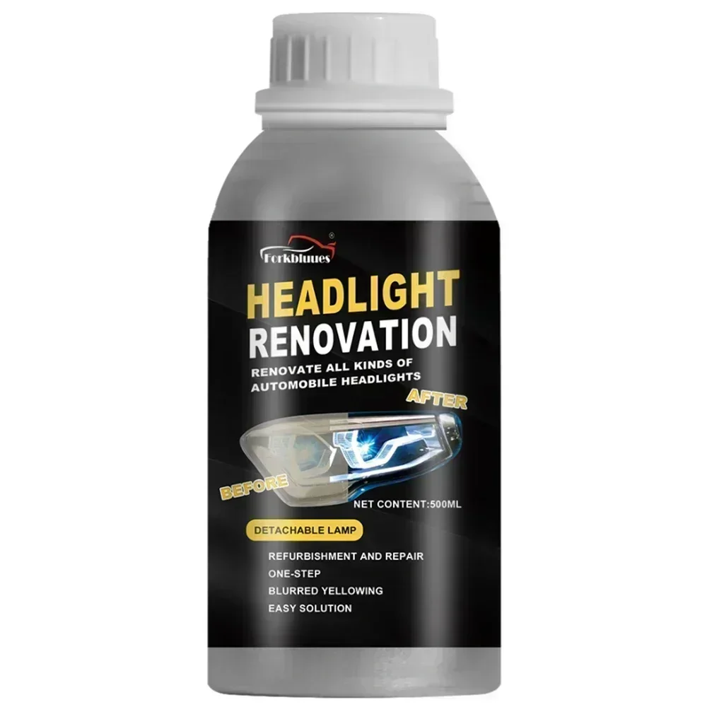 Headlights Liquid Polymer Headlight Chemical Polish Repair Fluid Refurbishment Scratch Repair Polishing Headlights Kit