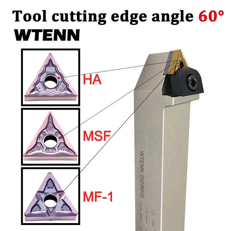 WTENN Lathe Cutter External Turning Tool Holder Lathe Tool Holder WTENN1616H16 WTENN2020K16 WTENN2525M16 For TNMG Carbide Insert