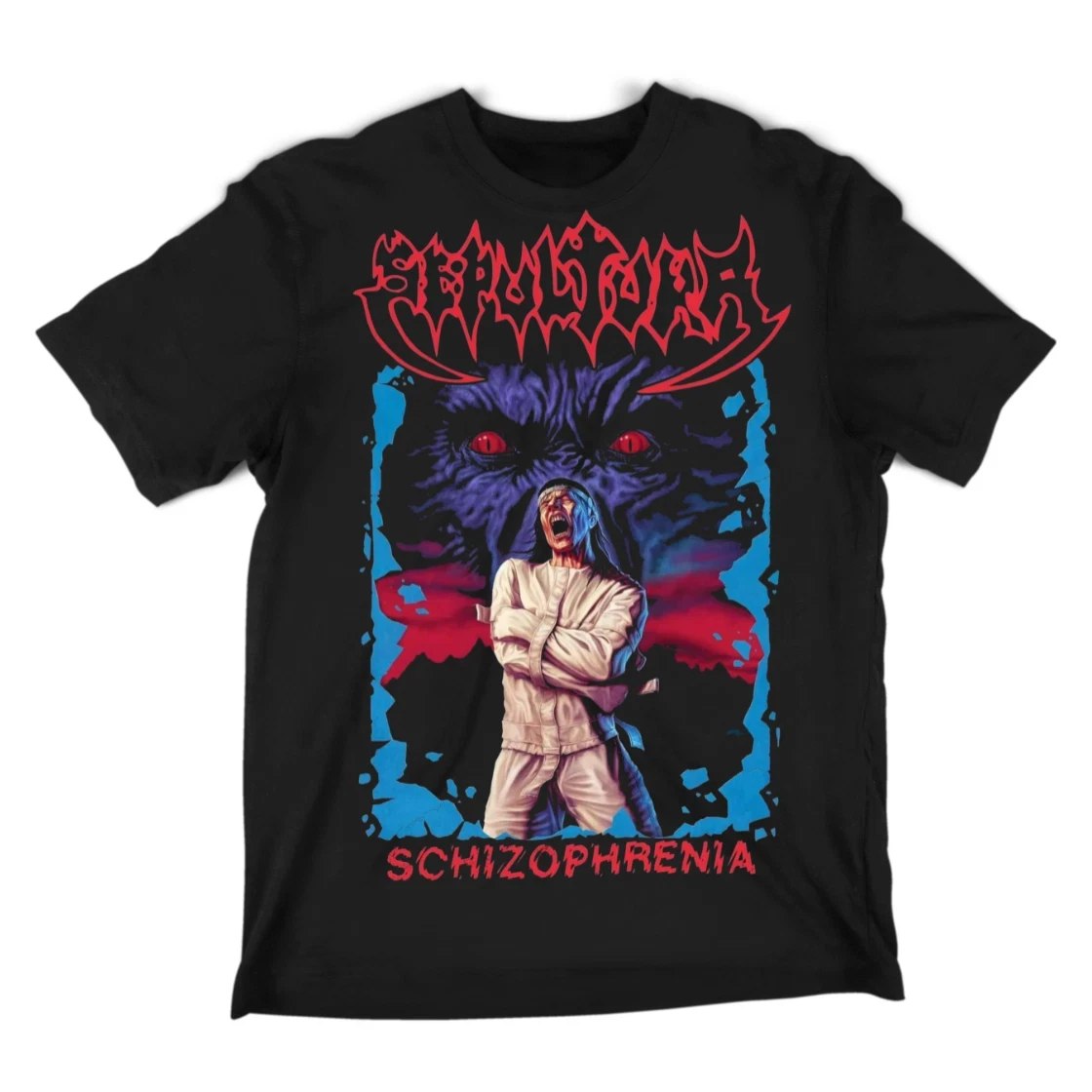 

Sepultura Band Shirt Schizophrenia T-Shirt Metal Merch American Band Singer T-shirt Men Street Hip-hop Short-sleeved Women