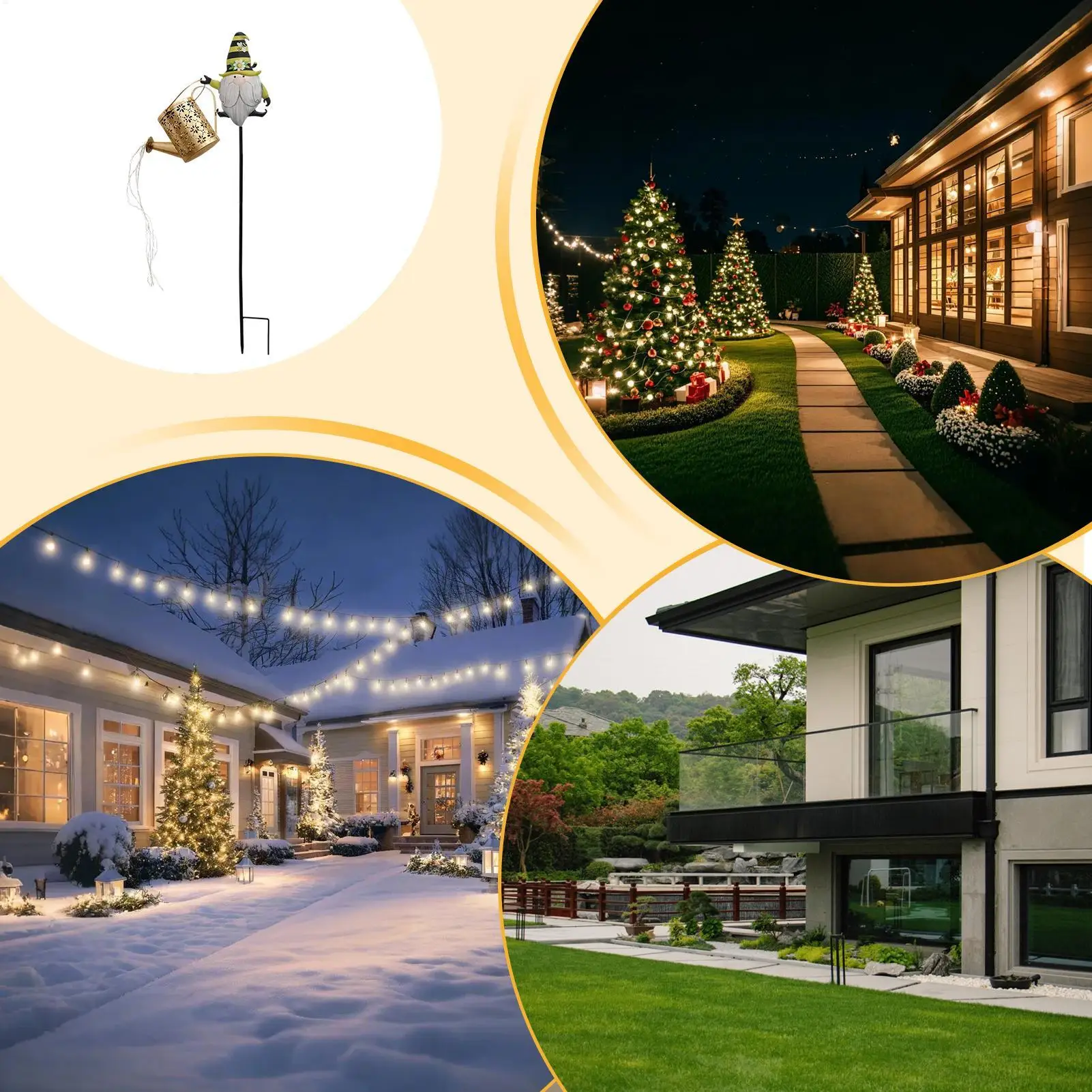 Solar Power Christmas Lights Weather Resistant Lighting Solar Christmas Lights For Outside For Family Friends Path Garden Lawn