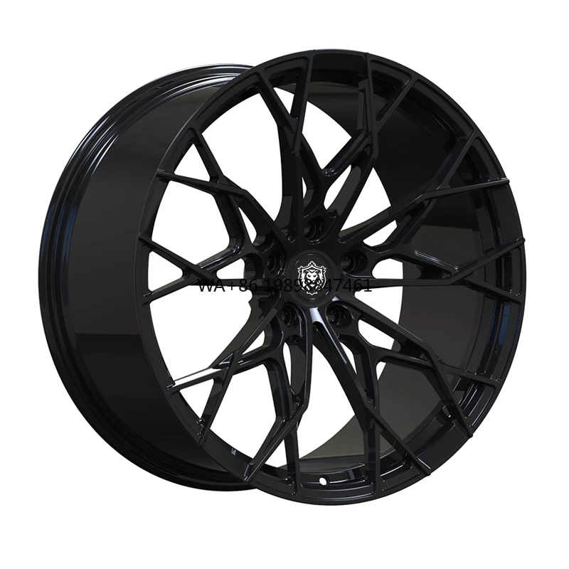 

Hot Selling Popular Bright Black Painted Alloy Wheels 17 18 19 Inch 22x10.5 5x130 Rays Forged Wheels for bmw X6 benz Amg