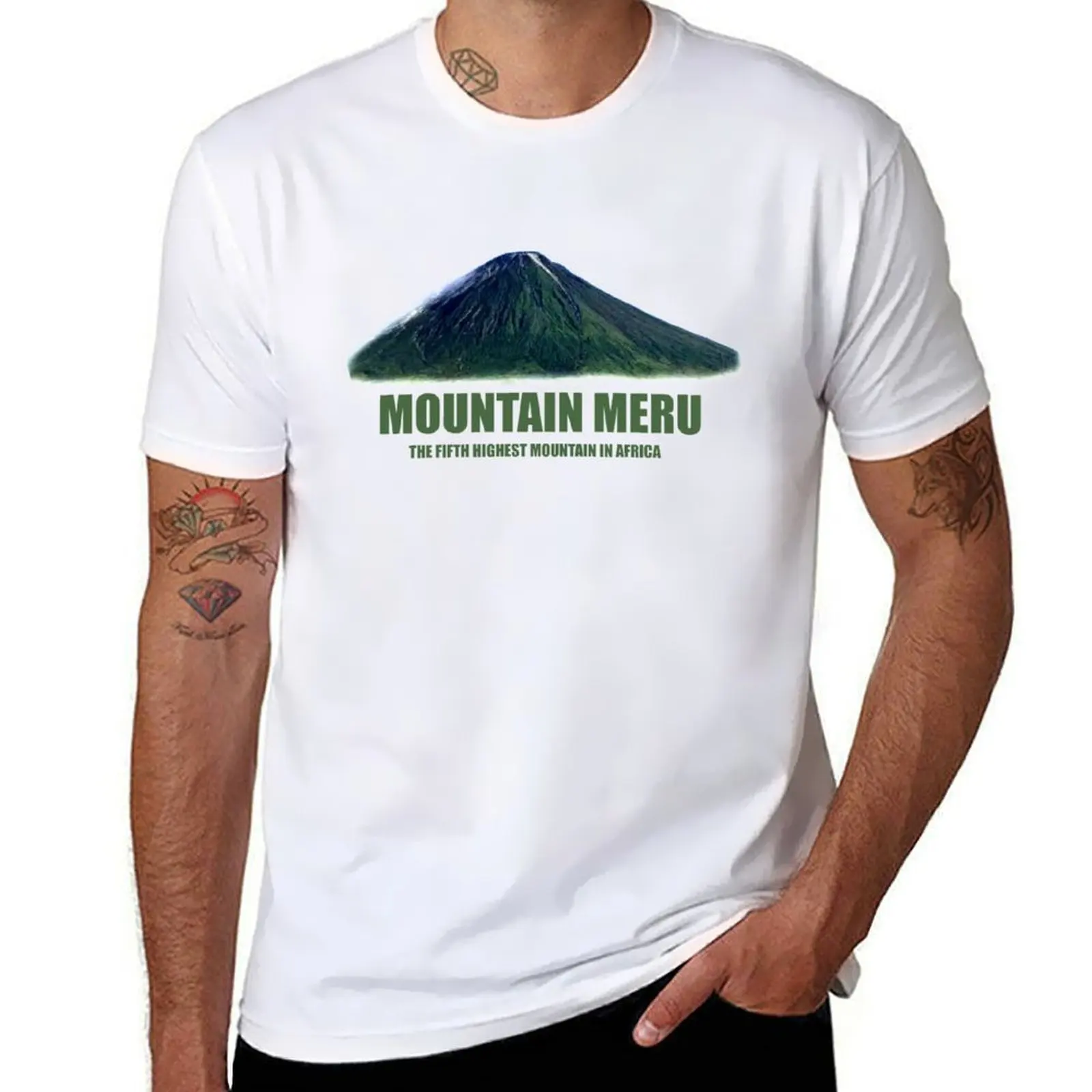 

Mountain meru T-Shirt t shirts cotton 100% t shirt custom print T-Shirt