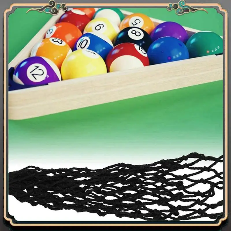 

Premium 12PCS Billiards Net Hollow Thicker Stronger Out Pool Table Pocket Nets For Billiards Trainning