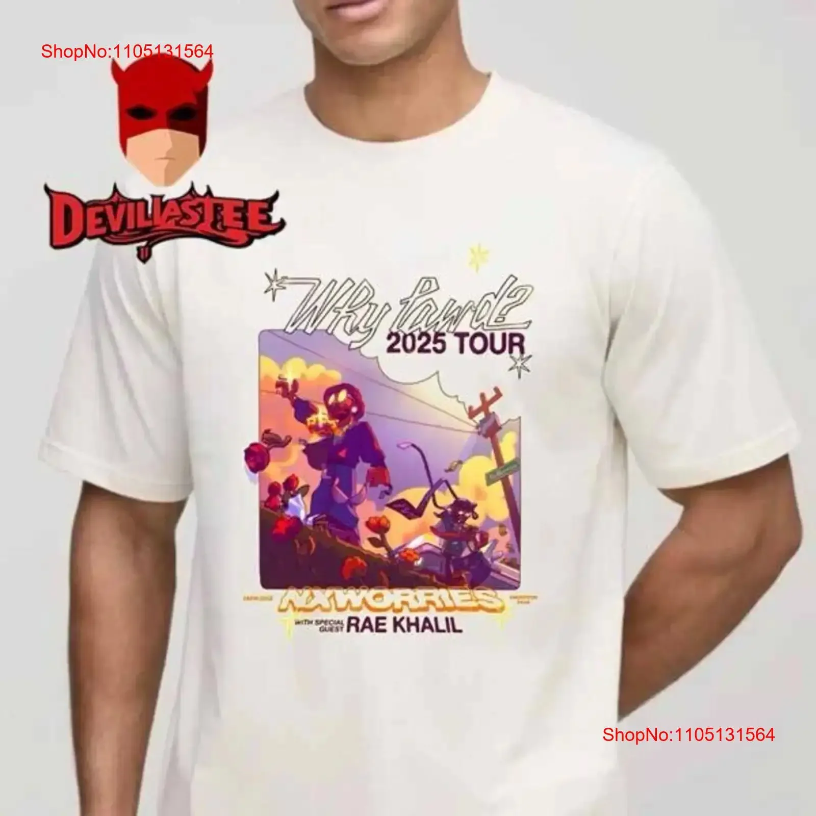 تي شيرت NxWorries Anderson Paak Rae Khalil Stones Throw أمريكا الشمالية 2025 تي شيرت عتيق مغسول قليلاً ملابس مصممة على الموضة