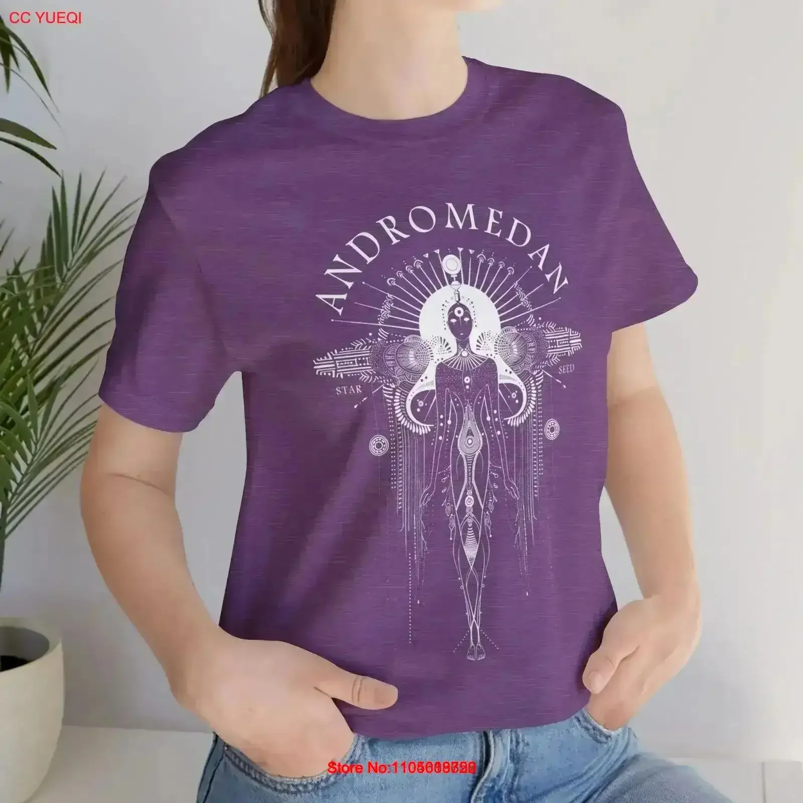 Andromedan Starseed Divine Consciousness T Shirt vintage Washed homme Soft Stylish Comfortable graphic fashion Slightly Unisex