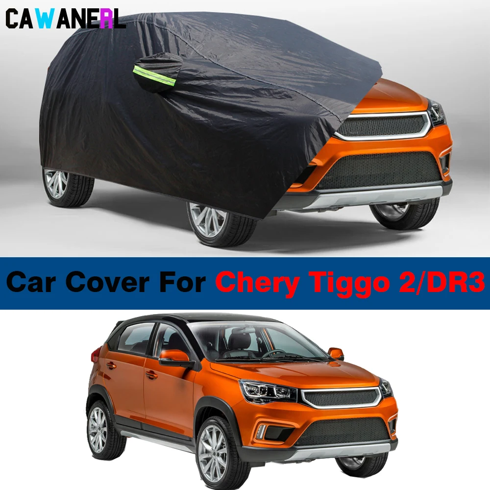 

Full Waterproof Car Cover For DR3/ Chery Chirey Tiggo 2 2016-2025 SUV Sun Shade Rain Snow Wind Scratch Resistant Cover Dustproof