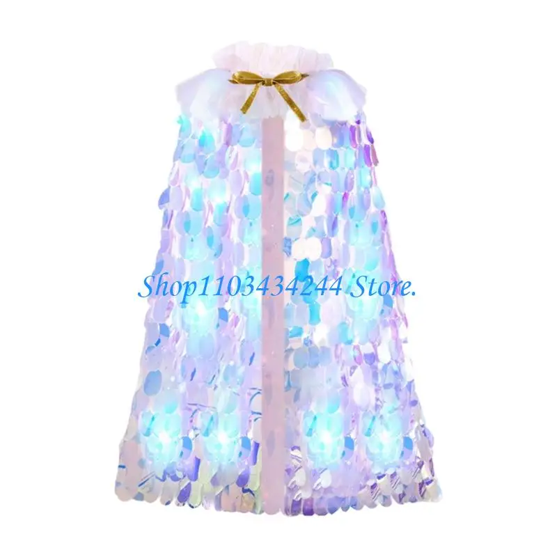 Naiad Costume LED Color Lights Upgrades for Girls Play Birthday Christmas Celebrations Performances & Festivities