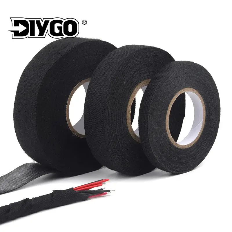 15m Tape Car Engine compartment car With High Temperature Resistance Insulation Flame Retardant Velvet Electrical Tape cloth