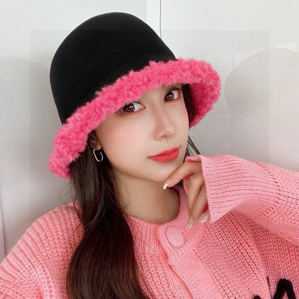 

Luxury Wool Winter Hat Bucket Hat Outdoor Hiking Casual Hat Exquisite Cold Weather Beanie Quality Accessory Holiday Gift