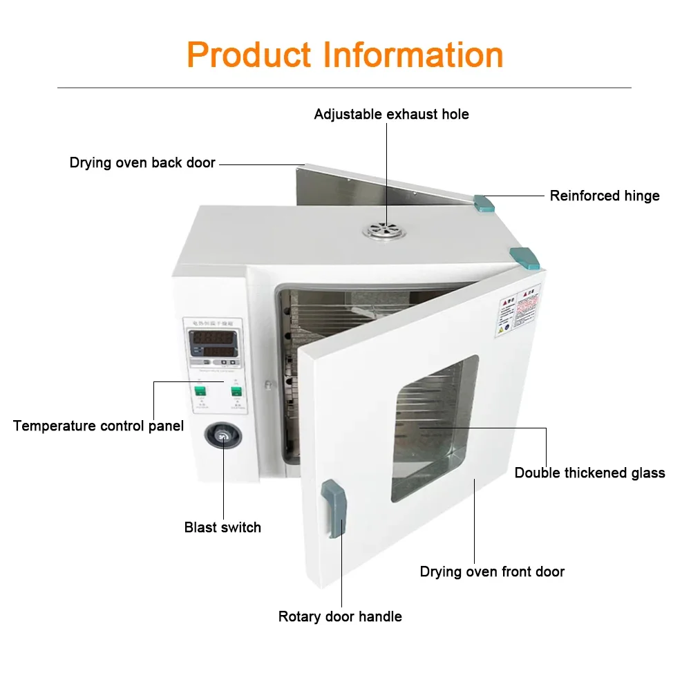 Laboratory 200C 400C 300C 500C Stability Small Industrial Oven Electric High Temperature Drying Oven