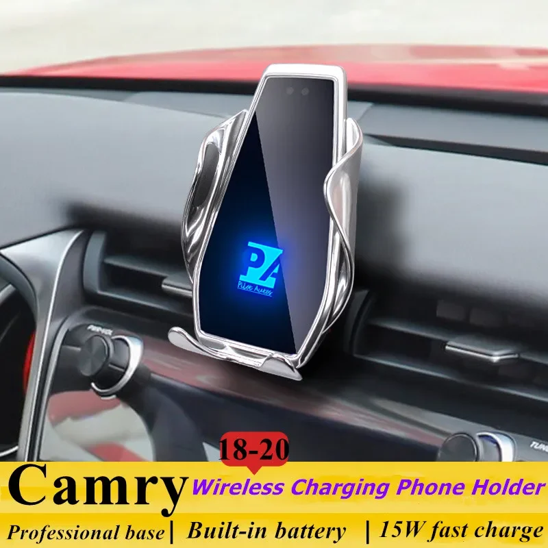 

2018-2020 For Toyota Camry Mobile Phone Holder Wireless Charger Car Mount Navigation Bracket GPS Support 360